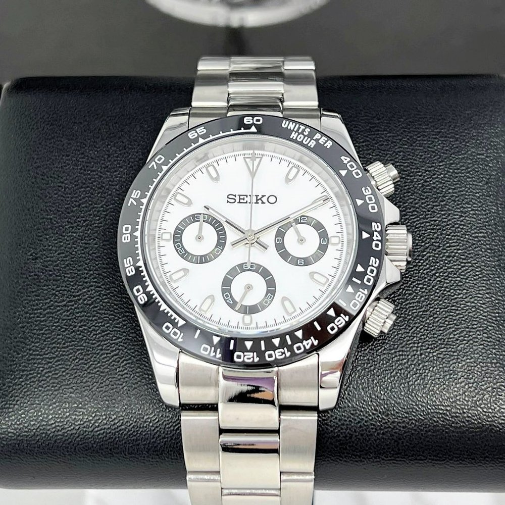 Seiko Daytona 40mm | Panda Dial | Seiktona Seikotona Watch Mod | Chronograph